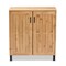 Baxton Studio Excel Modern and Contemporary Oak Brown Finished Wood 2-Door Storage Cabinet 189-11995-ZORO - alternate 9